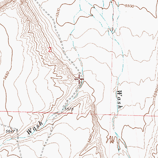 Topographic Map of Antelope Wash, UT