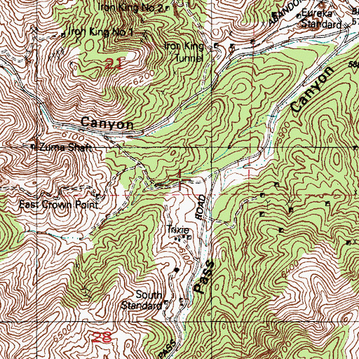Topographic Map of Aperdue Spring, UT