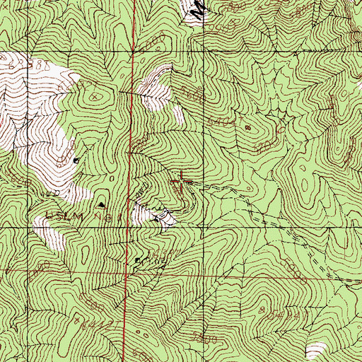 Topographic Map of Apex Mine, UT