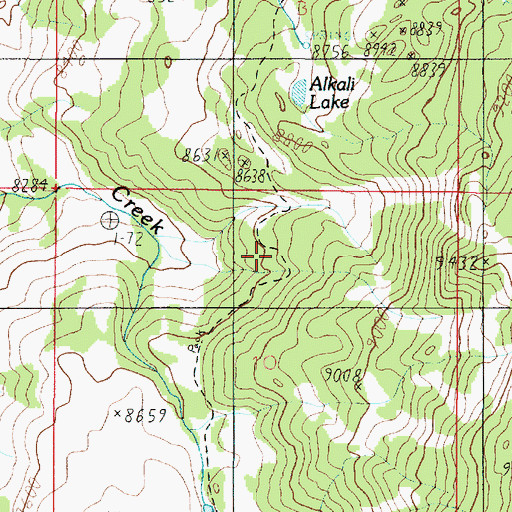 Topographic Map of Aquarius Trail, UT