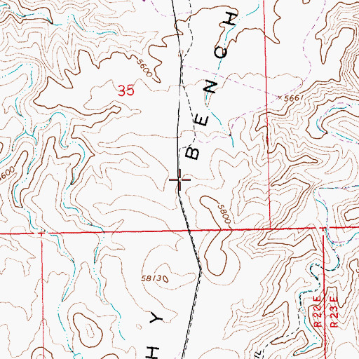Topographic Map of Archy Bench, UT