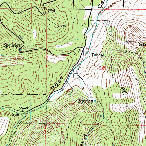 Topographic Map of Arnold Hollow, UT