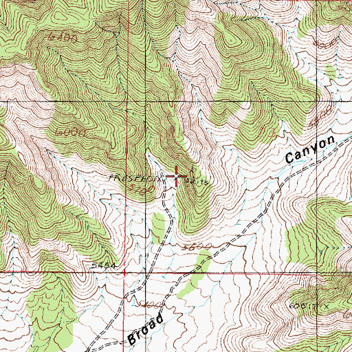 Topographic Map of Arrowhead Mine, UT