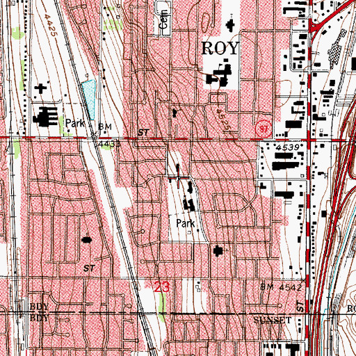 Topographic Map of Arsenal Villa, UT