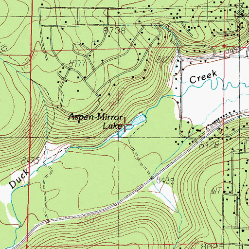 Topographic Map of Aspen-Mirror Lake, UT
