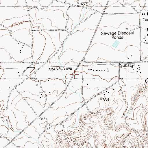 Topographic Map of Aztec Camp, UT