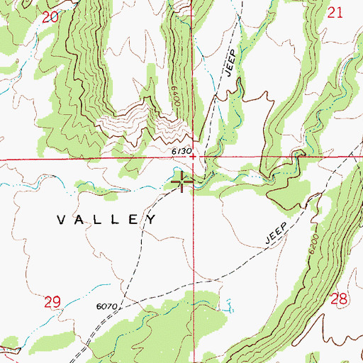 Topographic Map of B Canyon, UT