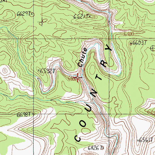 Topographic Map of Baptist Draw, UT