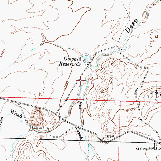 Topographic Map of Bar Creek, UT