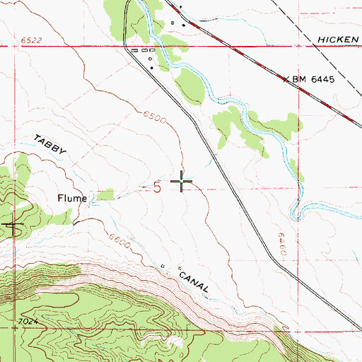 Topographic Map of Barberra Hollow, UT