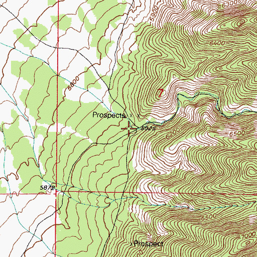 Topographic Map of Barlow Canyon, UT