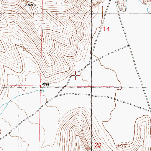 Topographic Map of Barn Canyon, UT