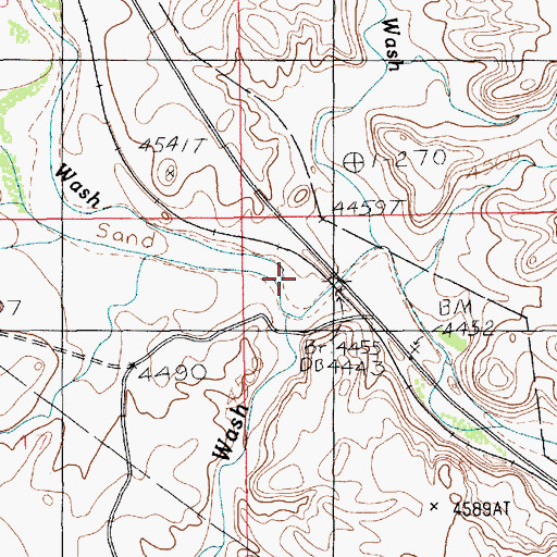 Topographic Map of Bartlett Wash, UT