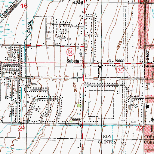 Topographic Map of Barton, UT