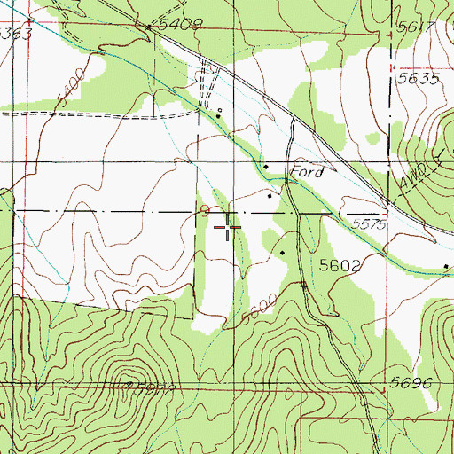 Topographic Map of Basin Hollow, UT