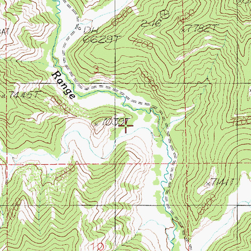 Topographic Map of Bear Canyon, UT