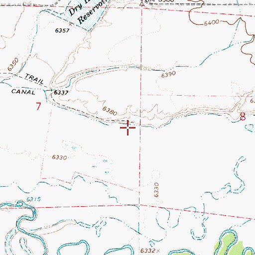 Topographic Map of Bear River Canal, UT