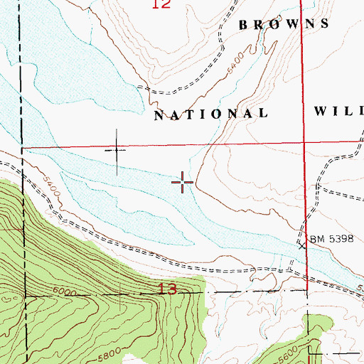 Topographic Map of Beaver Creek, UT
