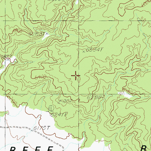 Topographic Map of Beef Basin, UT