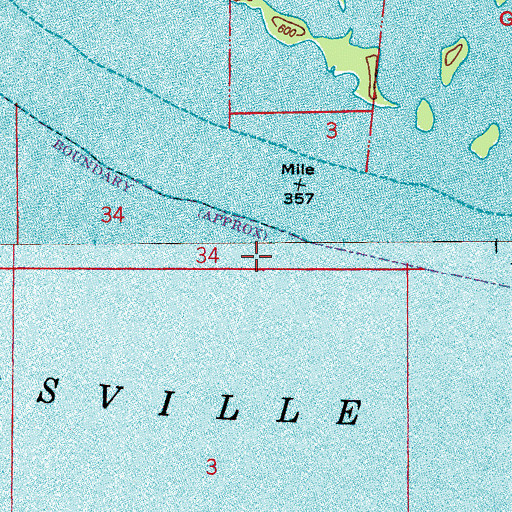 Topographic Map of First Presbyterian Church, AL