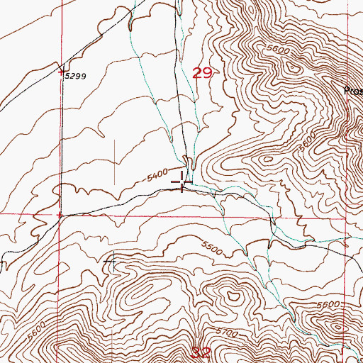 Topographic Map of Bell Canyon, UT