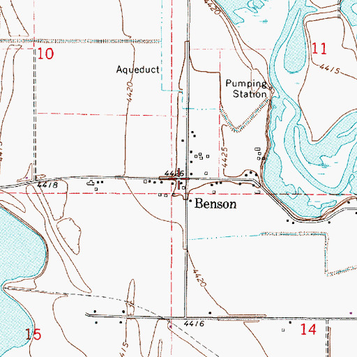 Topographic Map of Benson, UT