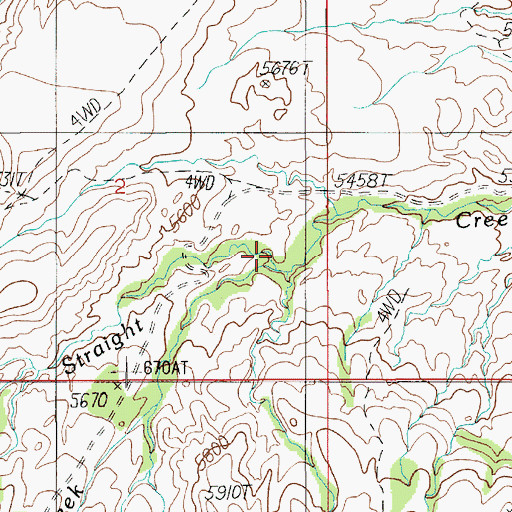 Topographic Map of Benson Creek, UT