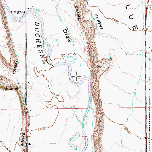 Topographic Map of Benson Draw, UT
