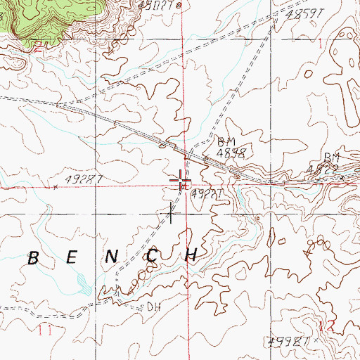 Topographic Map of Big Bench, UT