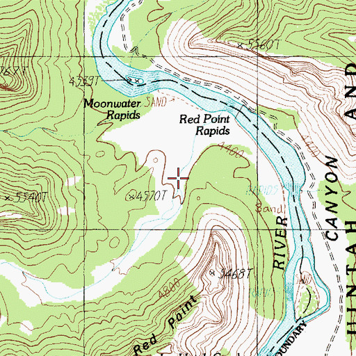 Topographic Map of Big Canyon, UT