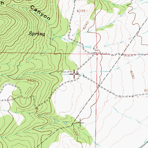 Topographic Map of Big Canyon, UT