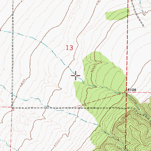 Topographic Map of Big Canyon, UT