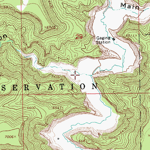 Topographic Map of Big Canyon, UT