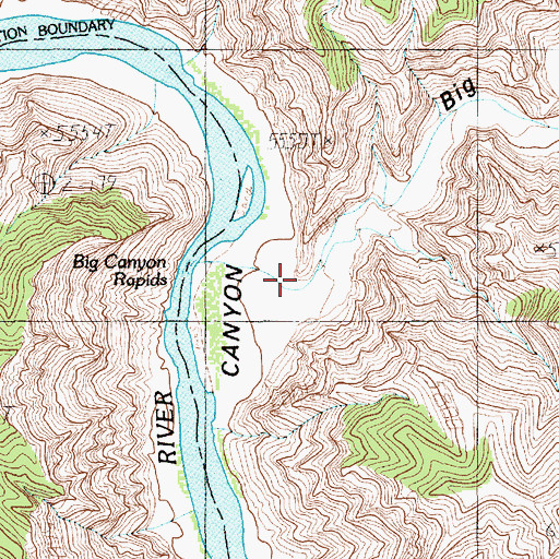 Topographic Map of Big Canyon, UT