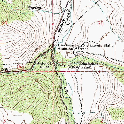 Topographic Map of Big Dutch Hollow, UT