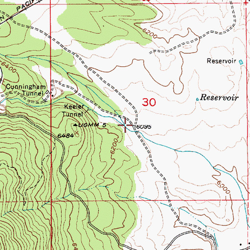 Topographic Map of Big Dutch Pete Hollow, UT