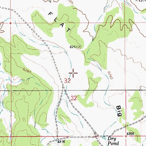 Topographic Map of Big Flat, UT