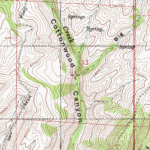 Topographic Map of Big Fork, UT