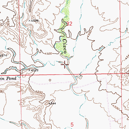 Topographic Map of Big Hole Wash, UT