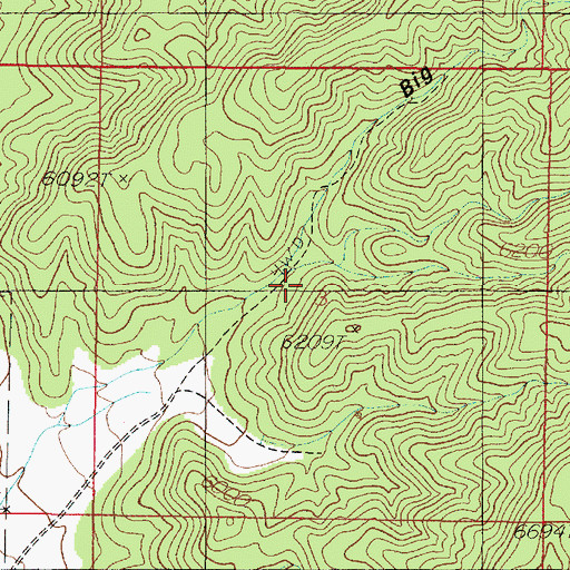 Topographic Map of Big Hollow, UT