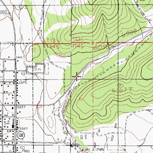 Topographic Map of Big Hollow, UT