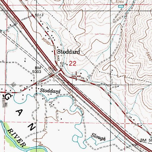 Topographic Map of Big Hollow, UT
