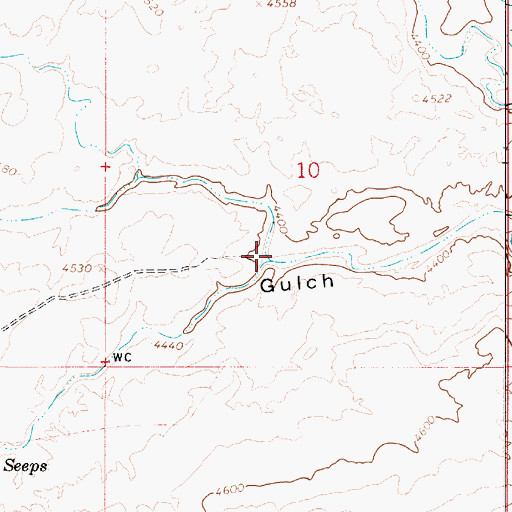 Topographic Map of Big Hollow Wash, UT