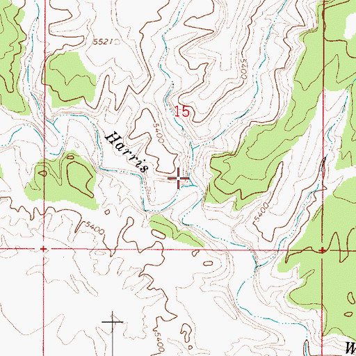 Topographic Map of Big Horn, UT