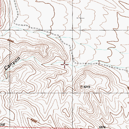 Topographic Map of Big Horse Canyon, UT