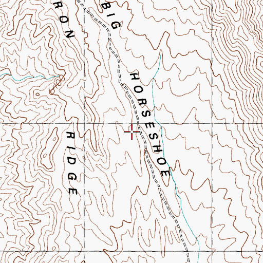 Topographic Map of Big Horseshoe, UT