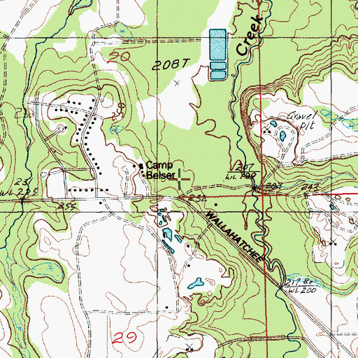 Topographic Map of Freeport, AL