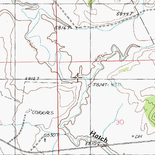 Topographic Map of Big Indian Wash, UT