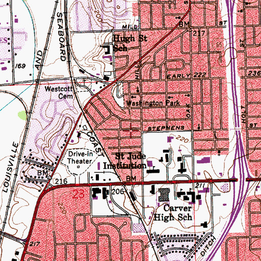 Topographic Map of Freewill Missionary Baptist Church, AL