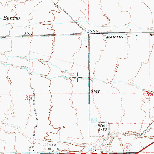 Topographic Map of Big Sand Wash, UT